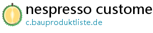 nespresso customer service